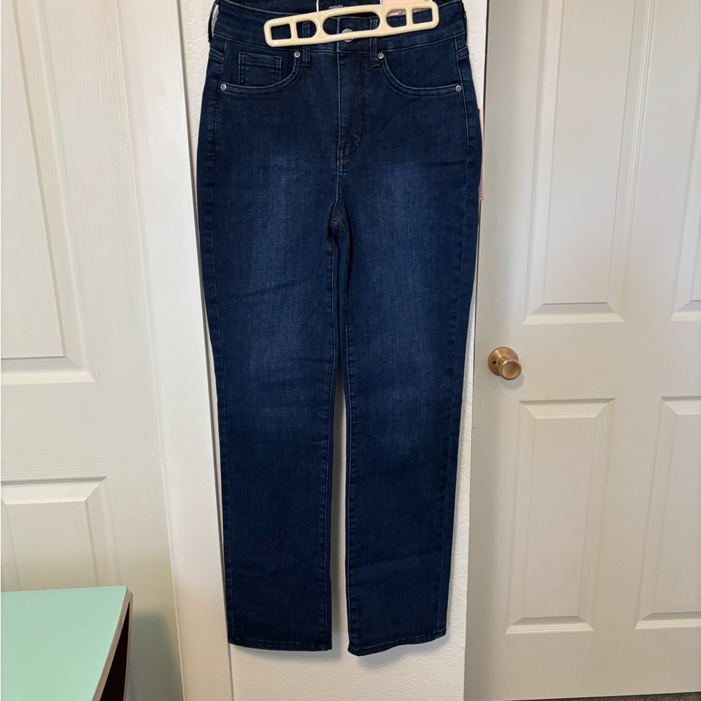 NYDJ Blue Straight Leg Jeans Classic Style